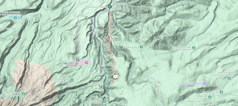 dog river trail closure map